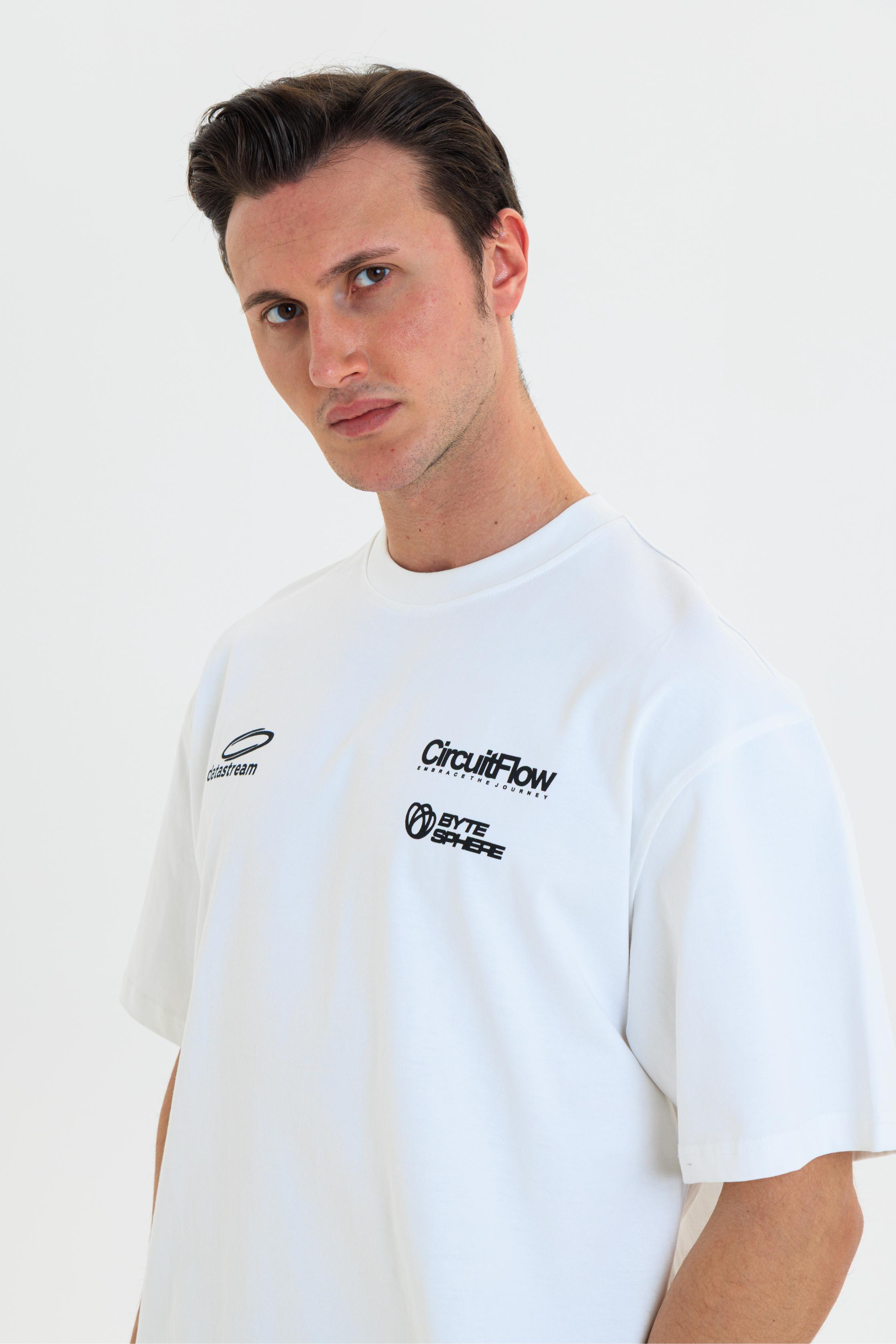 GEWER Erkek Basic T-Shirt Beyaz - Bisiklet Yaka & Kısa Kollu Regular Kalıp
